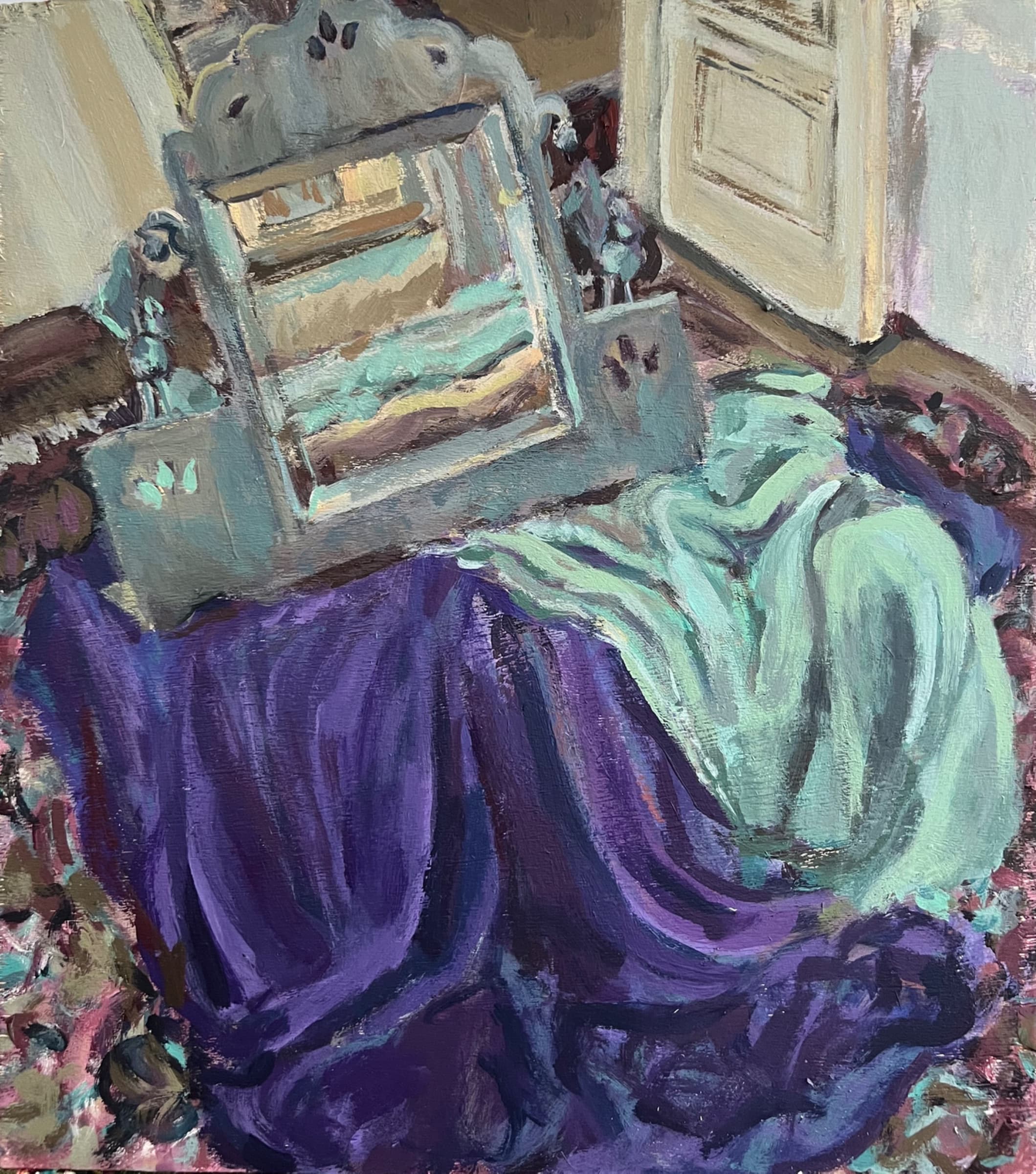 Scarves and the mirror